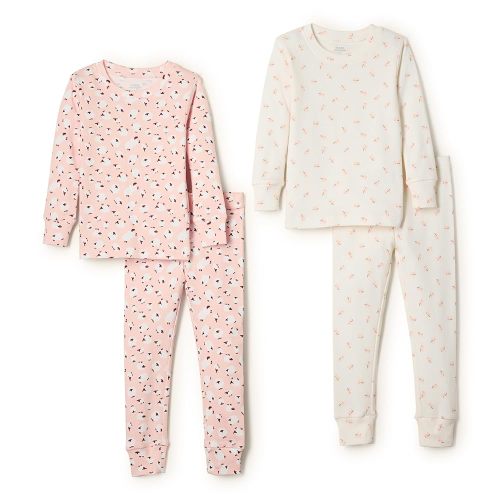 Amazon Essentials x Sofia Grainge Unisex Toddlers and Babies' Snug-Fit Cotton Pajamas, Pack of 2