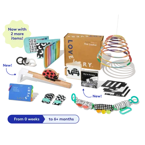 The Looker Play Kit | Toys for Newborn to 12 Week Olds | Lovevery