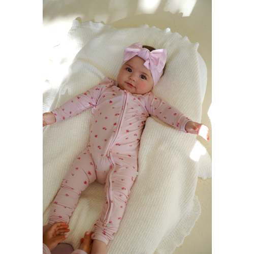 Bamboo Zip Onesie - Ditsy Florals
