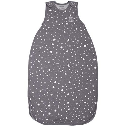 Woolino 4 Season Ultimate Baby Sleep Sack – Merino Wool Baby Sleep Bag, Organic Cotton, Temperature Regulating Wearable Blanket, Adjustable Sleep Sack 2–24 Months, All Season - Star Gray