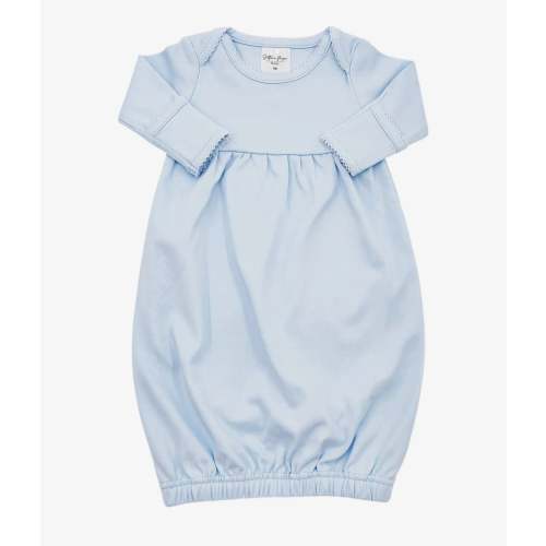 Picot Trim- Blue Gown-NB