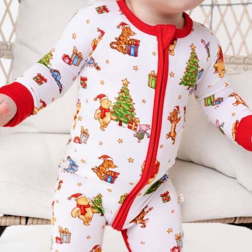Beary Merry Christmas Zip Romper – Dreamy Bamboo