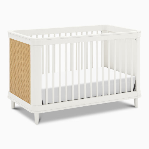 Namesake Marin 3-in-1 Convertible Crib - Warm White/Honey Cane