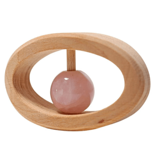 Rose Quartz Rattle
