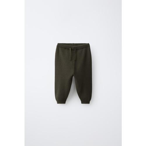 KNIT JOGGER PANTS - Khaki | ZARA United States