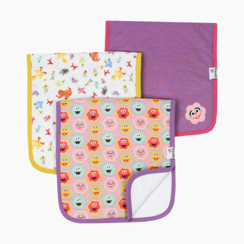 Copper Pearl Sesame Street Burp Cloth Set (3 Pack) - Abby And Pals