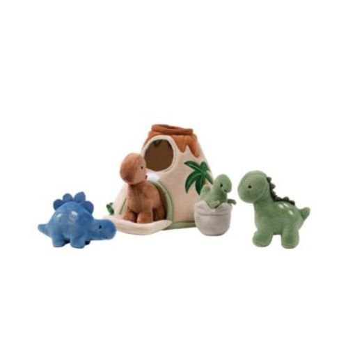 Dino-Might Plush Dinosaur Volcano Interactive Soft Toy Play Set