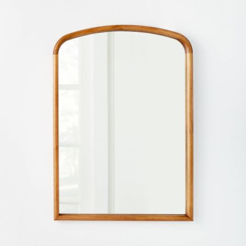 24" x 34" Wood Arch Decorative Wall Mirror Natural - Threshold™ designed with Studio McGee: Stained Finish, No Assembly Required
