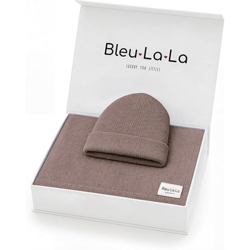 Baby Gift Set - Organic Cotton Newborn Blanket Essentials, Thoughtful Baby Shower & New Baby Gift for Boys & Girls (03 - Luxe - Milk Chocolate)
