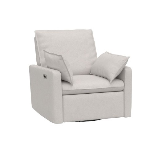 Paxton Pillow Power Recliner Brushed Chenille Dove