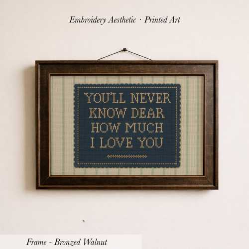 You'll Never Know Dear Print ∙ Vintage Boy Room Art ∙ 1669