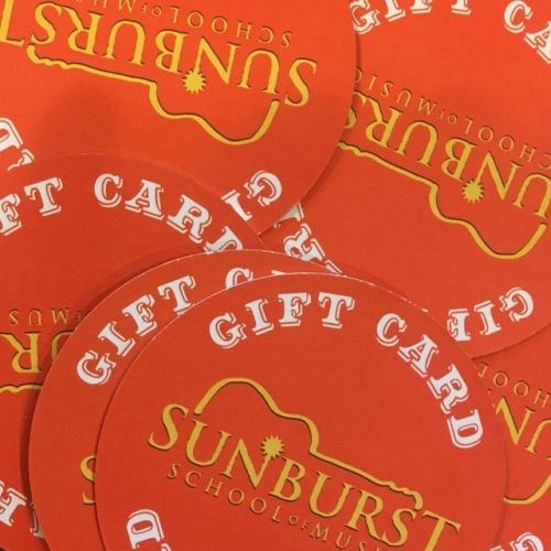 Gift Cards | Sunburst School of Music