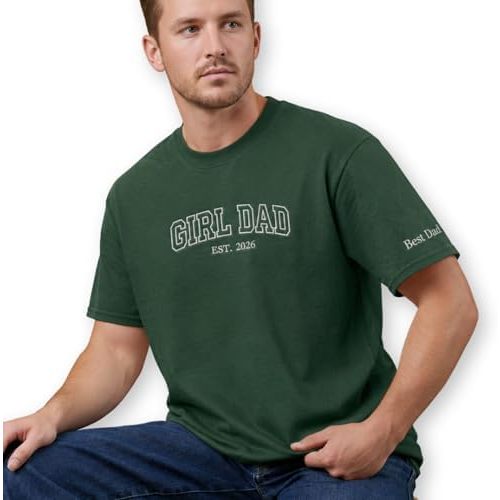 Custom Embroidered Girl Dad Shirt for Men Nickname Est Year