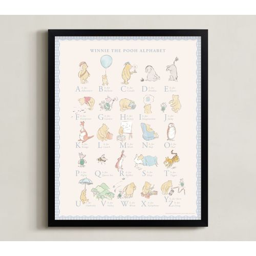 Minted® Disney's Winnie the Pooh Alphabet Framed Wall Art by Sabrin Deirani