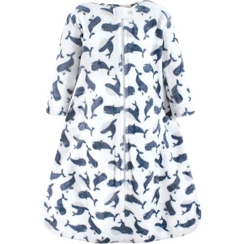 Hudson Baby Unisex Baby Plush Sleeping Bag, Sack, Blanket, Long-Sleeve Whale