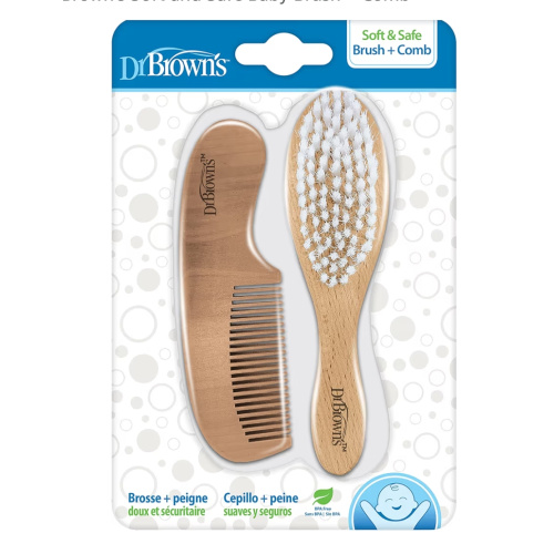 Dr. Brown's Soft and Safe Baby Brush + Comb