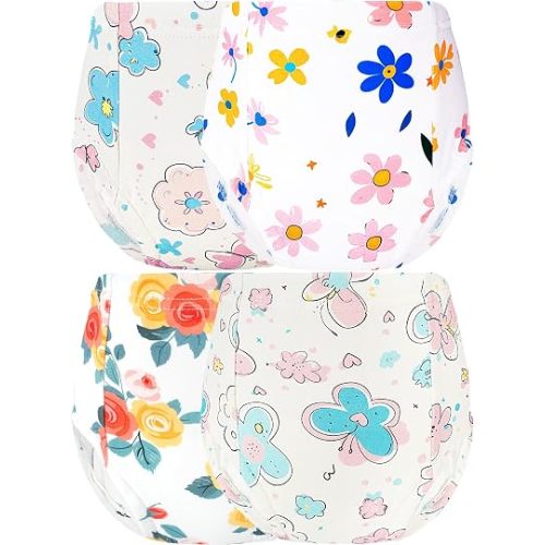 Potty Training Underwear Girls Toddler Airy Leak Proof Flower Size 18-24M