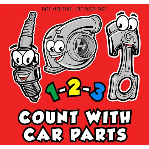 1-2-3 Count with Car Parts (123 Baby Book, Children's Book, Toddler Book, Kids Book)