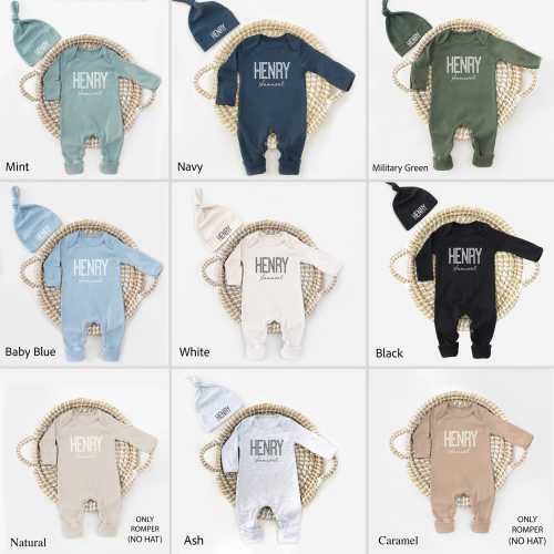 Baby boy coming home outfit with name, Baby Shower gift personalized, Baby boy hospital outfit