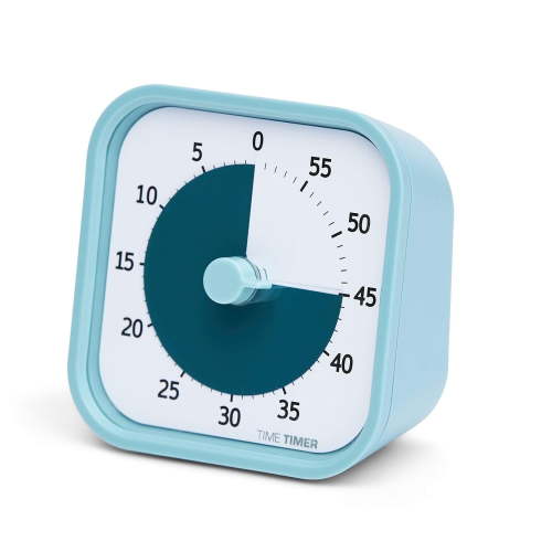 Time Timer MOD Home Edition — 60 Minute Kids Visual Timer Study Tool (Lake Day Blue)