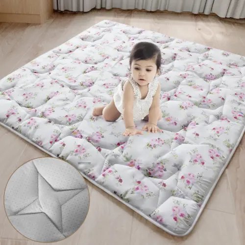 Moonsea Multi-size Padded Play Mat Thick Non-Slip Portable Floor Mat for Playpen and Nursery Machine Washable Playmat #tiktokshopmemorialday #SummerVibes - TikTok Shop