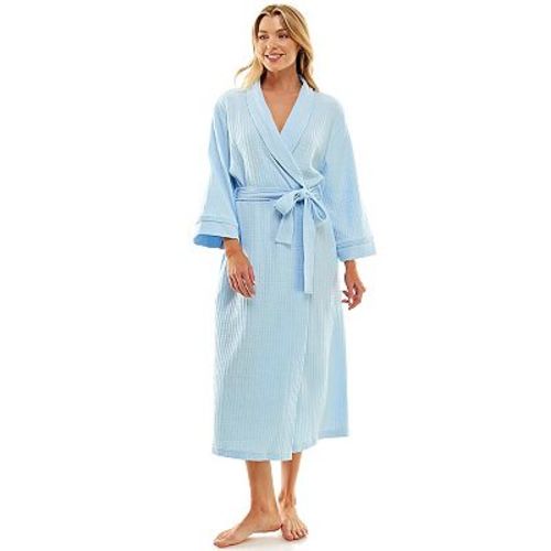 Women's Croft & Barrow® Waffle-Knit Kimono Robe