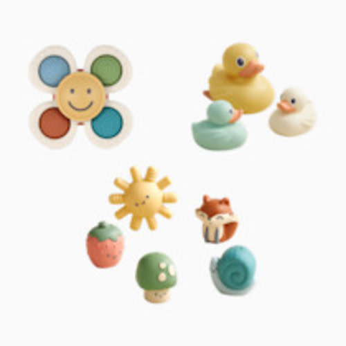 Itzy Ritzy Bathtime Bath Toys Kit - Neutral