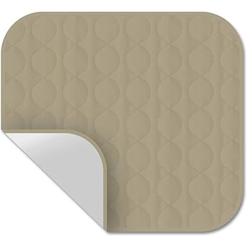 RMS Incontinence Chair Pad - Washable & Reusable Seat Protector & Bed Pad (Tan)
