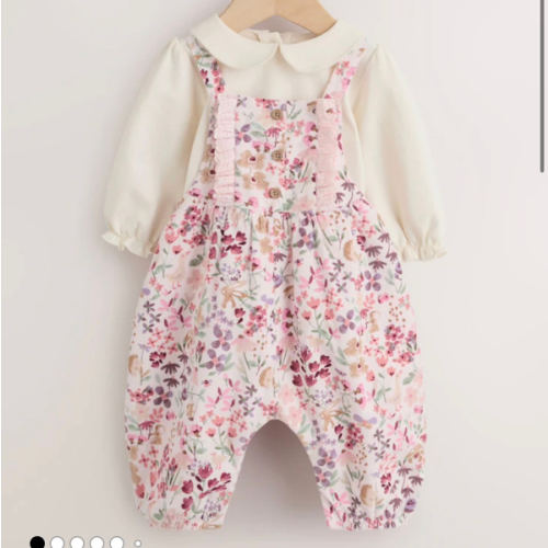 Buy Pink Bunny Cord Baby Dungaree 2 Piece Set (0mths-2yrs) from Next USA