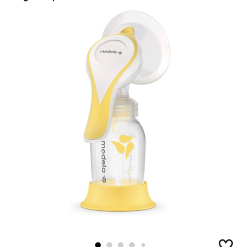 Medela Harmony Manual Breast Pump, Compact Swiss Design with PersonalFit Flex Shields and Medela's 2-Phase Expression Technology