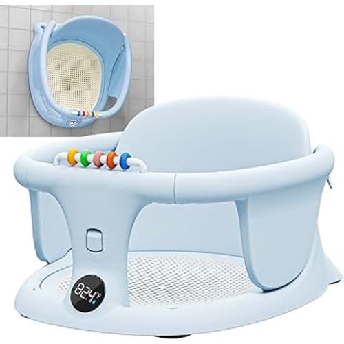 Baby Bath seat for Babies Sitting up Infant Bath tub Portable sit up Seats Bathing Chair Newborn Essentials Toddler Must Haves 0-12 Months Bathtub Sink Bather Sitting Shower Support Travel Ring