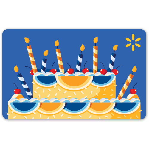 Birthday Cake Walmart Gift Card