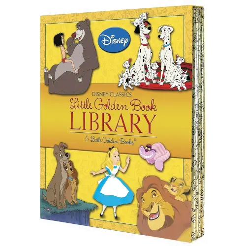 Disney Classics Little Golden Book Library (Disney Classic): Lady and the Tramp; 101 Dalmatians; The Lion King; Alice in Wonderland; The Jungle Book