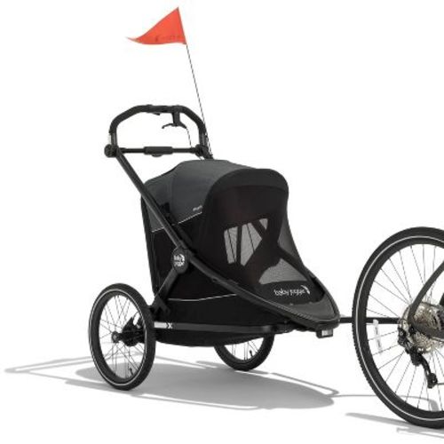 Baby Jogger City Prix Jogger Stroller and Bike Trailer Bundle - Ambition Black