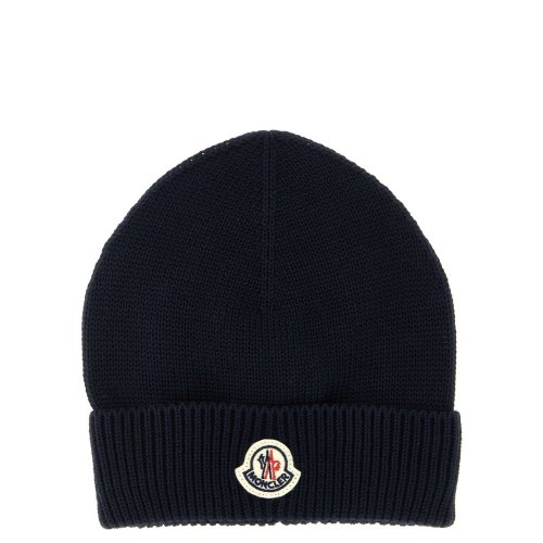 Moncler Enfant Logo Patch Beanie