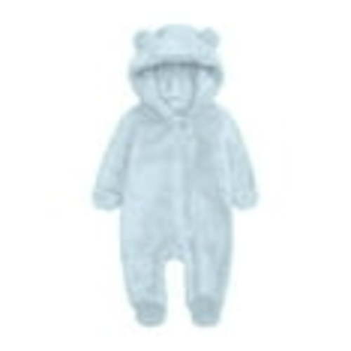 Elainilye Fashion Unisex Baby Clothes Newborn Boys Girls Plush Cute Bear Ears Winter Thick Warm Jumpsuit Romper, Sizes 3-6 Months
