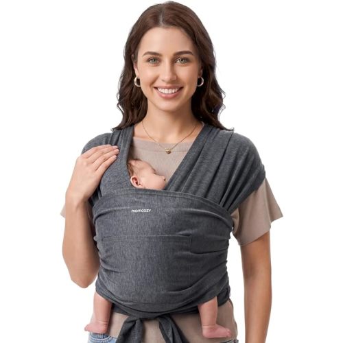 Momcozy Baby Wrap Carrier, Easy-On 2-Piece Design, Newborn to 33 lb