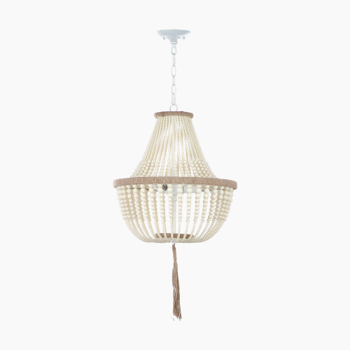 Safavieh Lush Kristi Beads Pendant Lamp - Cream