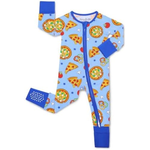 babee Reshinee Bamboo Viscose Baby Footie Pajama, Zipper Sleeper Boys Girls