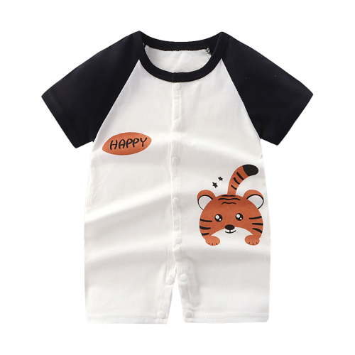 BXSRUTA Baby Boy Girl Romper Summer Clothing Newborn Baby Cotton Short Sleeve Thin Crawling Suit Baby Onesie Ha Clothes Baby Clothes, 3M