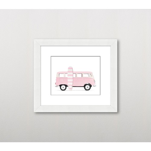 Leslee Mitchell Surf Van Wall Art