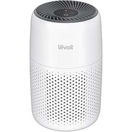 LEVOIT Air Purifiers for Bedroom Home Dorm, AHAM Verified, 3-in-1 Filter Cleaner With Aroma Pad, Filters Smoke, Allergens, Pet Dander, Odor, Dust, Office, Desktop, Core Mini-P, White