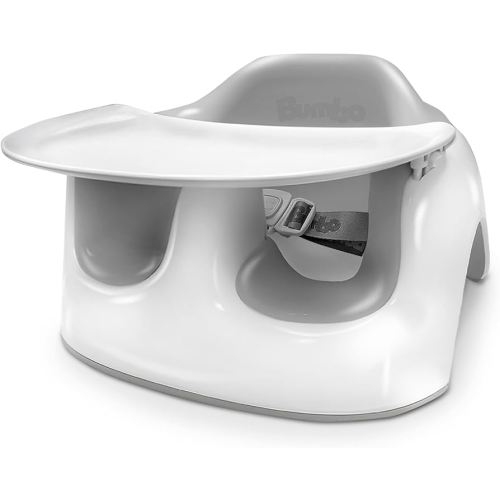 Bumbo Baby Floor Seat Lite, Portable Infant Sit Up Activity & Eating Chair w/Tray, Combo - Feeding Chair and Sitting Lounger for Babies, Infants and Toddlers