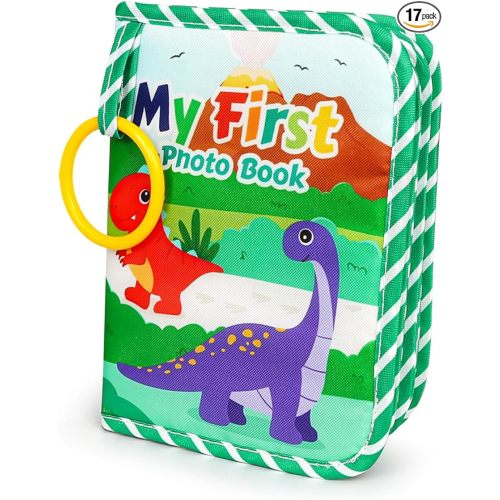 Baby First Family Photo Album Memory Book for Boys & Girls,My First Family Album with Mirror for 4x6 Baby Kids Toddlers Family Pictures-Perfect Gifts for Baby Shower Newborns Family Photos