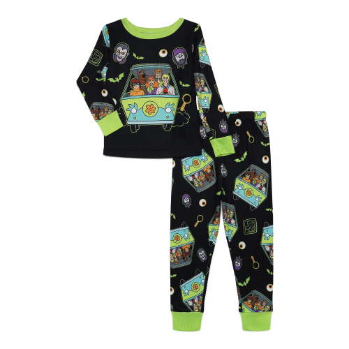 Scooby-Doo Toddlers' Halloween Glow In The Dark Pajama Top and Pants Set, 2-Piece, Sizes 12M-5T