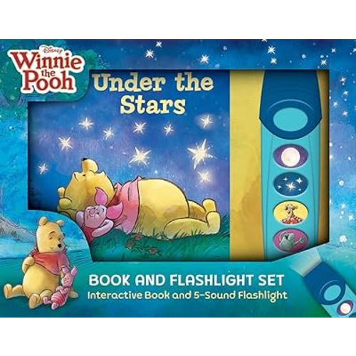 Disney Winnie the Pooh - Under the Stars Book and 5-Sound Flashlight Set - PI Kids