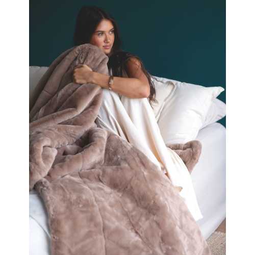 Lush Milk Chocolate Plush Blanket