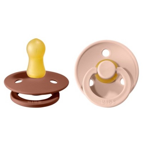 Bibs Colour Latex Pacifier - 2pk, Color: Woodchuck/Blush