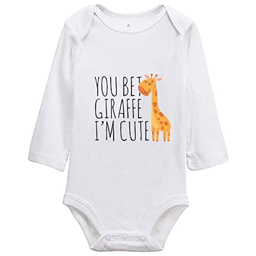 listery Funny Baby Clothes Boy Cute Giraffe Baby Funny Newborn For Baby Bodysuit Babies Romper Infant