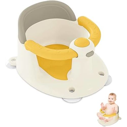 Baby Bath Seat for Babies 6 Months & Up, Bath Seats for Babies Sitting Up, Open Design, Non-Slip, Compact Toddler Bath Seat.